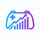 电竞比分网页脚品牌Logo，霓虹蓝发光电竞图标